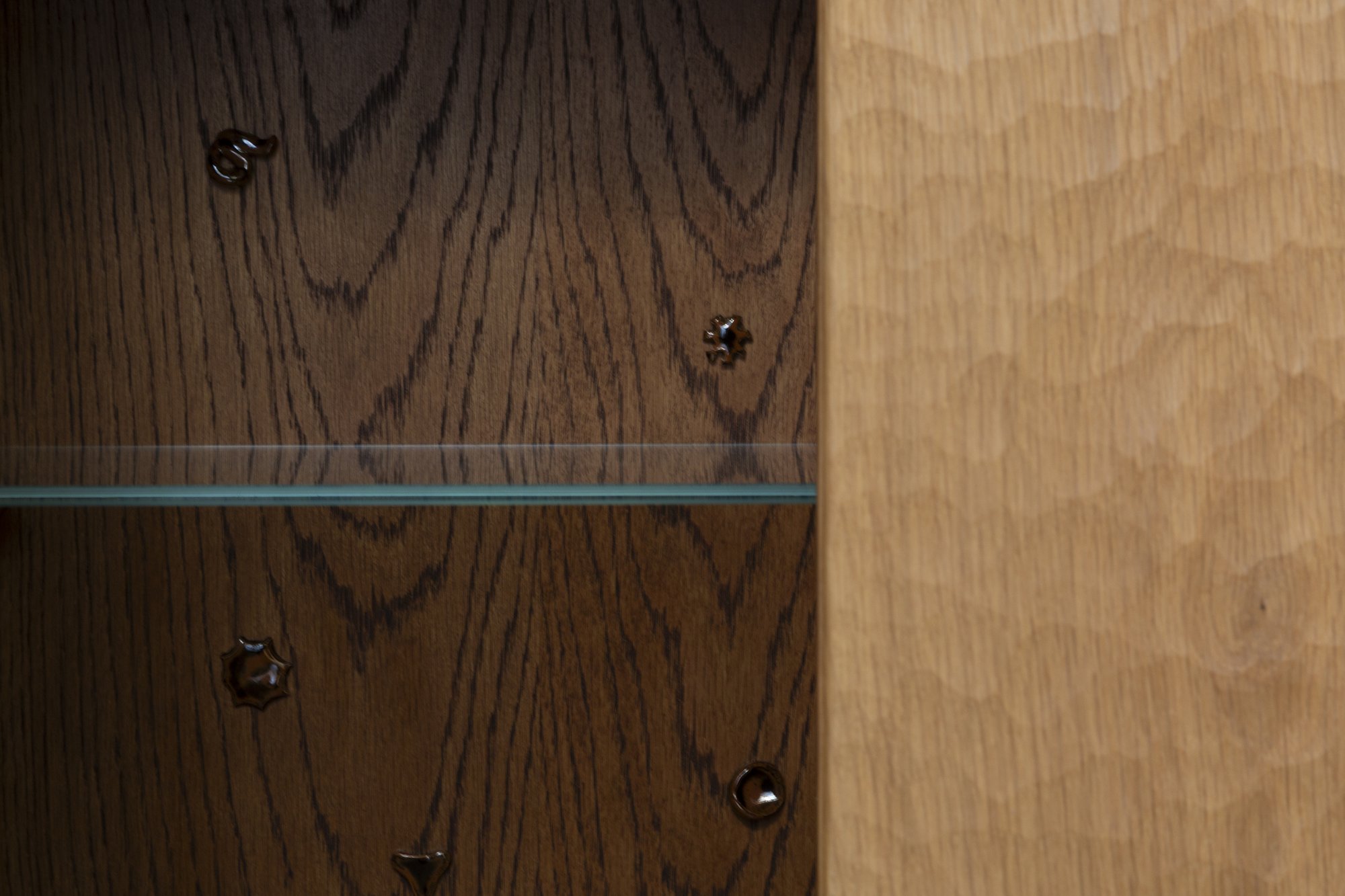 Carve Drinks Cabinet detail of carved door surface