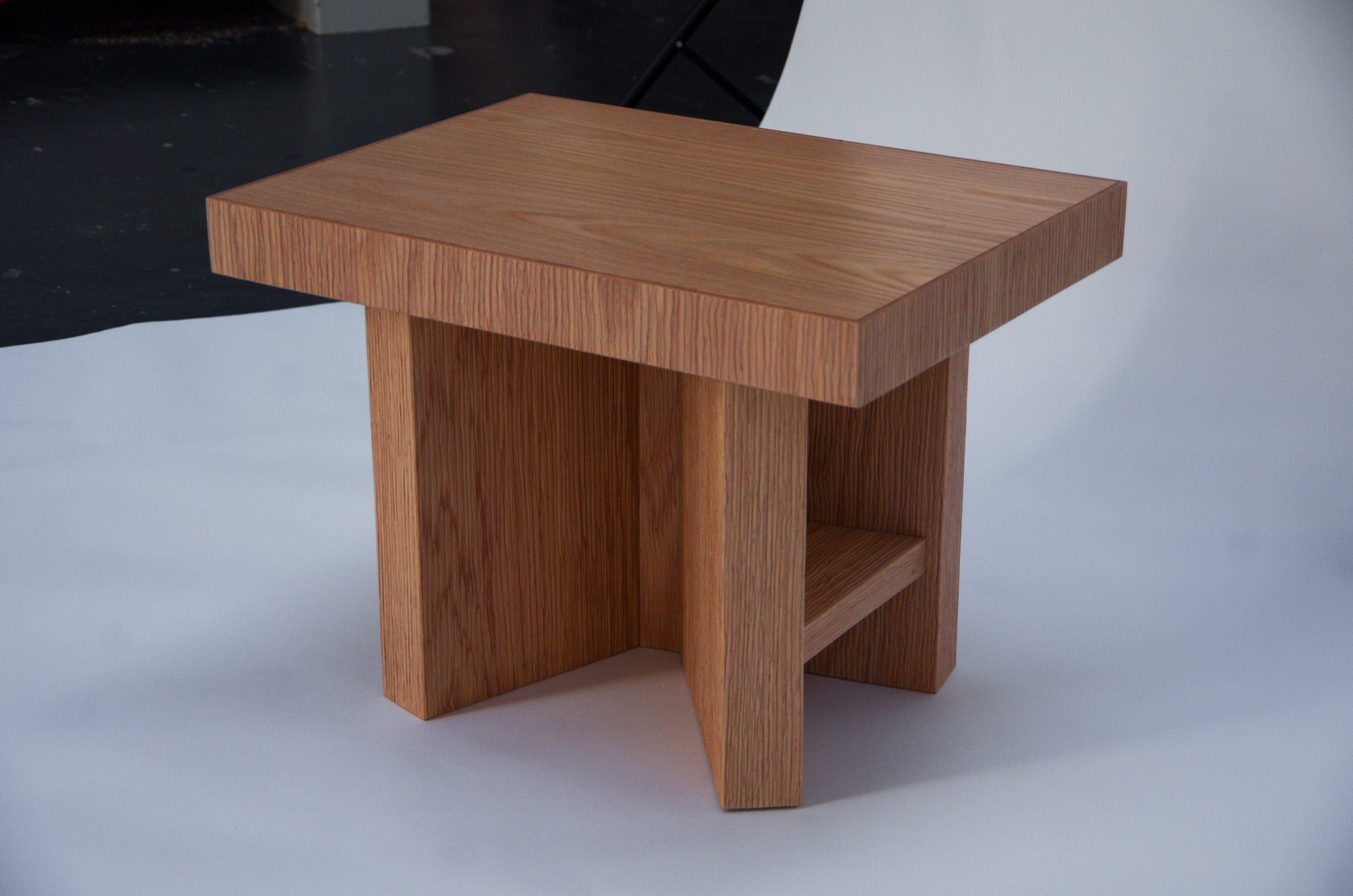 Kibou Bedside table in a gallery corridor
