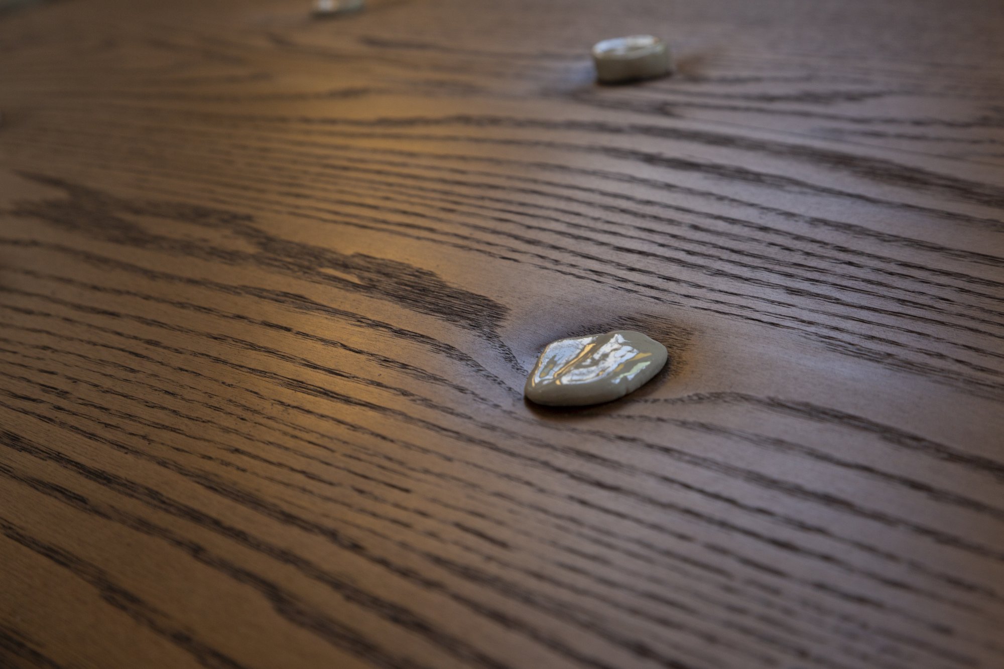Softly Settled Coffee Table side view showing rounded edges