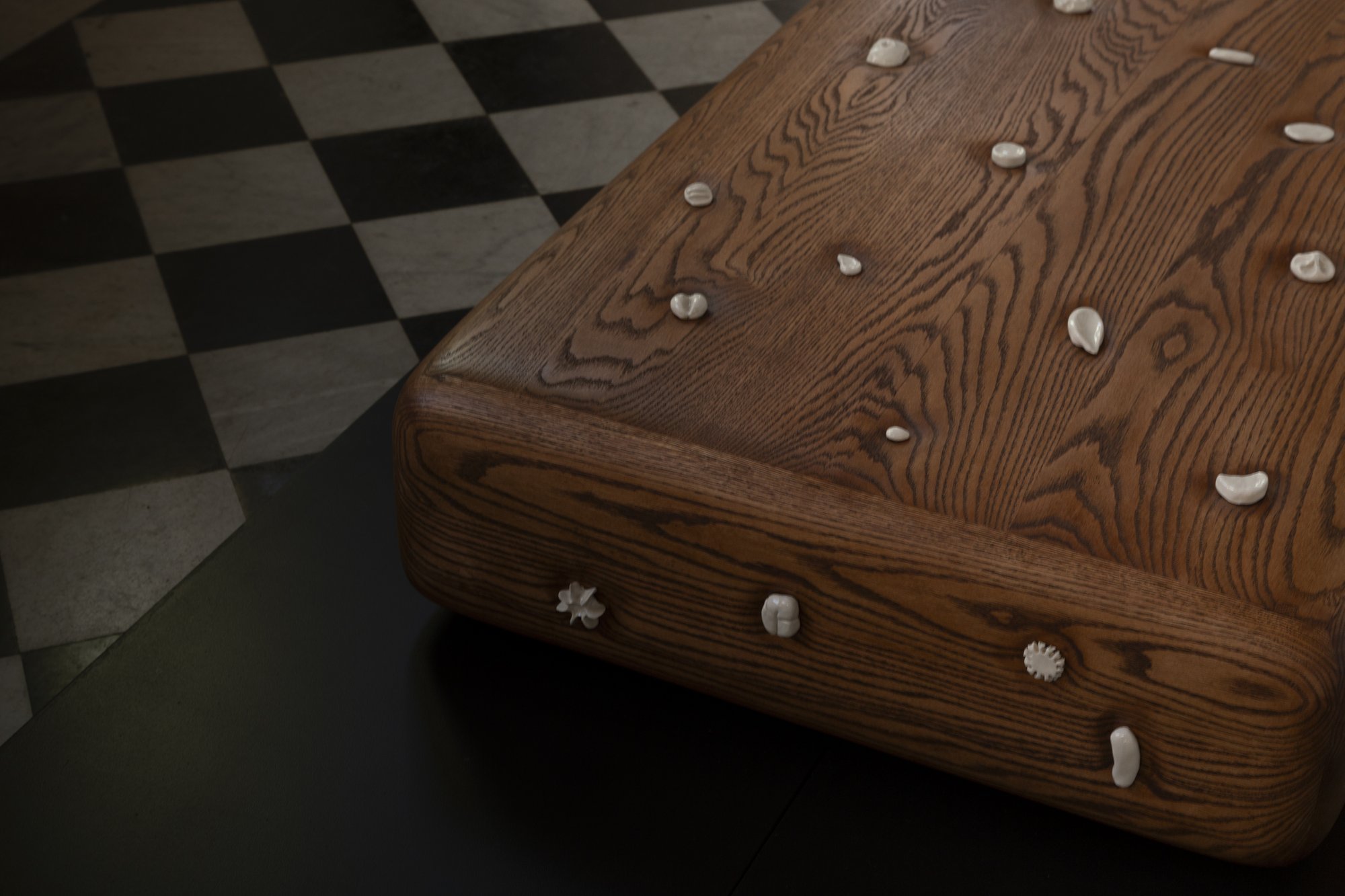 Softly Settled Coffee Table with ceramic charms