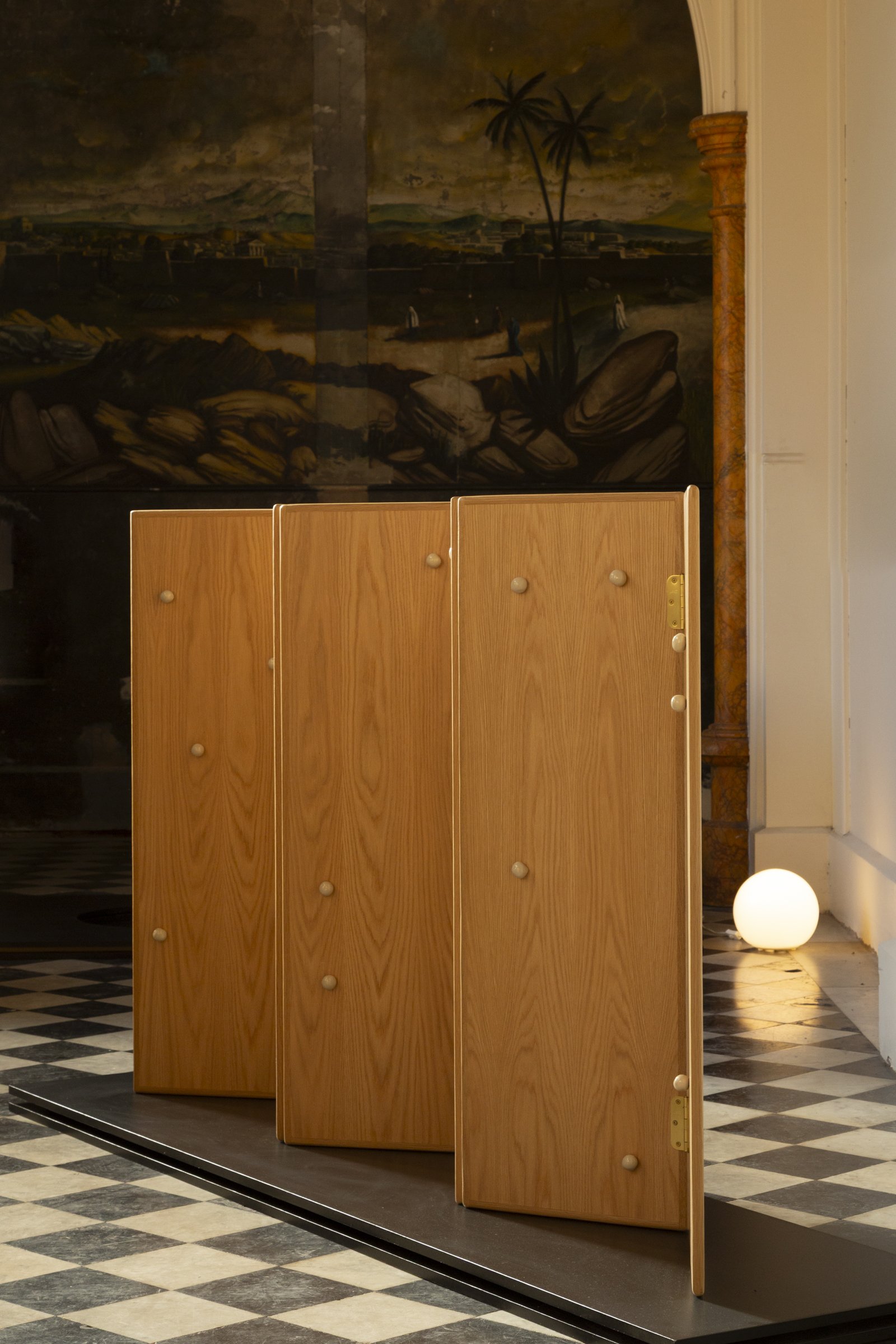 Spotted Room Divider showing ceramic dots